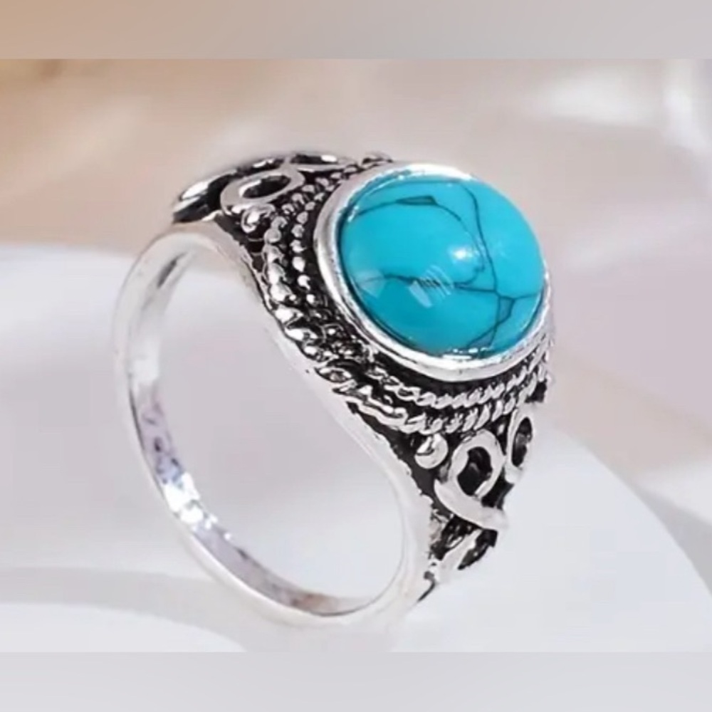 Turquoise Ring Size 9 - Picture 4 of 4